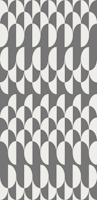 Minimalist art deco geometric arches grey ταπετσαρία