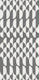 Minimalist art deco geometric arches grey