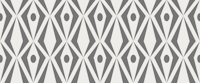 Minimalist art deco geometric diamonds grey behang