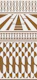Minimalist art deco geometric brown