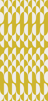 Minimalist art deco geometric arches yellow ταπετσαρία
