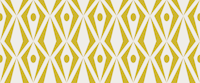 Minimalist art deco geometric diamonds yellow behang
