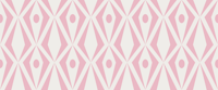 Minimalist art deco geometric diamonds pink behang