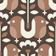 Earthy / Mocha Mousse Bird Pattern