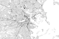 Boston Map tapete