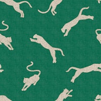 Exotic Leopards on Emerald Green WP papel pintado