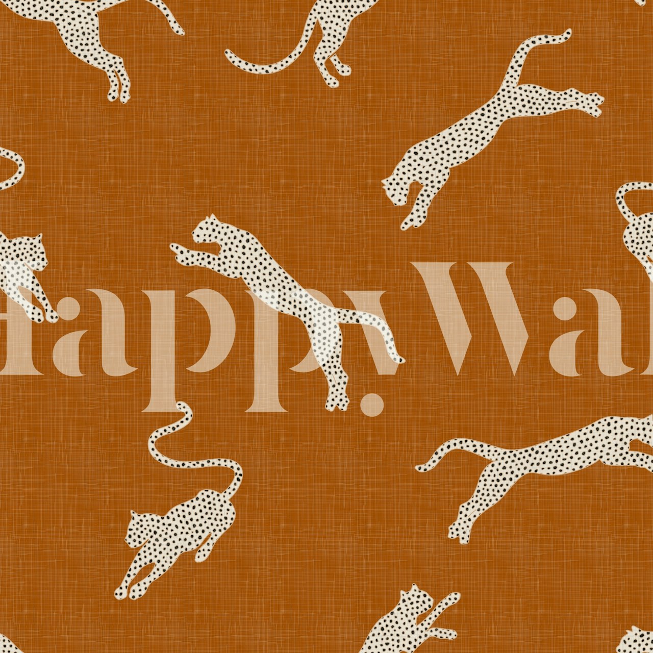 Exotic Leopards on Rusty Sand wallpaper in a room