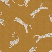 Exotic Leopards on Golden Sand WM wallpaper