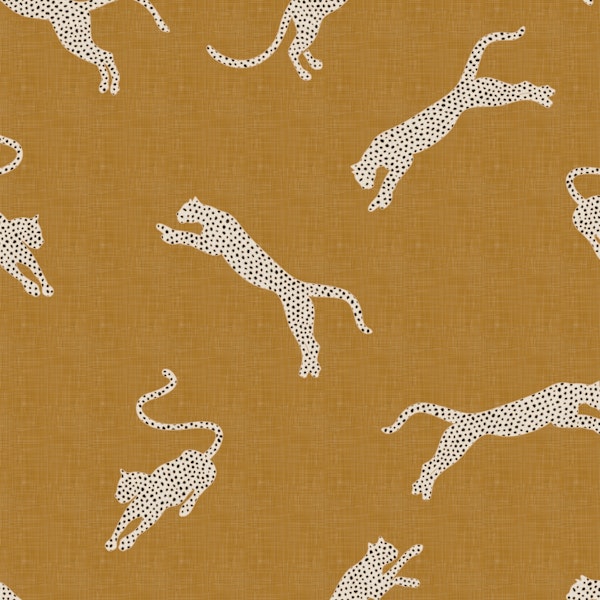 Exotic Leopards on Golden Sand WM