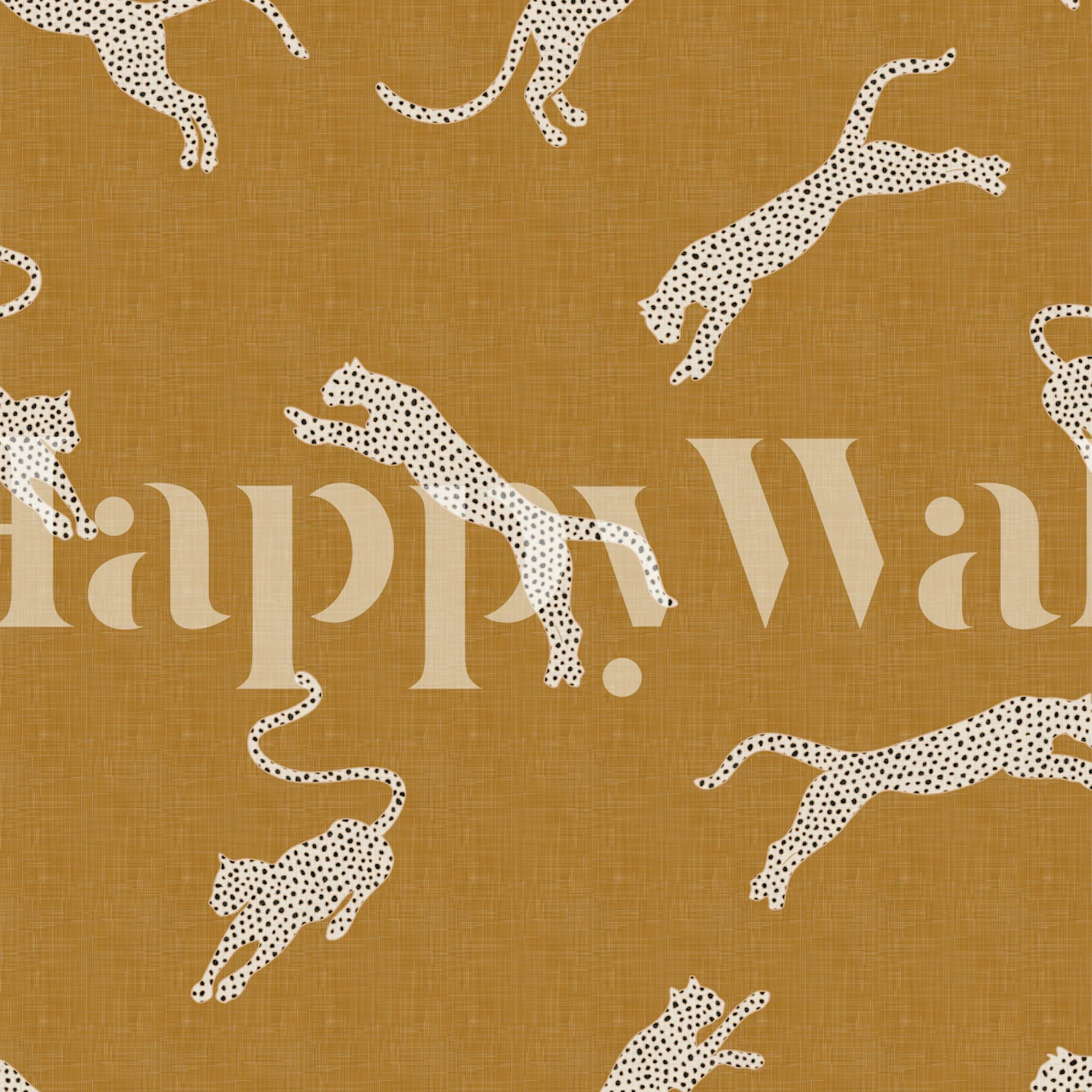 Exotic leopards wallpaper in a stylish room