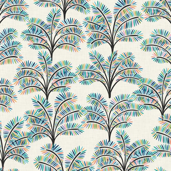 Colorful Exotic Palm Trees WM