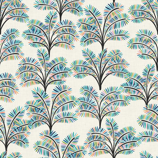 Colorful Exotic Palm Trees WP