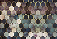 Rugged Marble Hexagon Dark by MS wallpaper