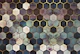 Rugged Marble Hexagon Dark by MS