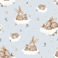 Cloudy Snuggles - blue tapetit