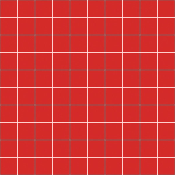 Small Grid Pattern - Red and White