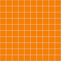 Small Grid Pattern - Orange and White behang