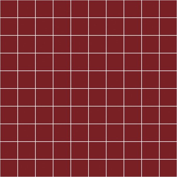Small Grid Pattern - Ruby and White