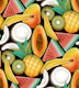 Juicy Geometric Tropical Fruits