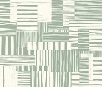 Cream and and Sage Green Brushstroke Abstract papel pintado