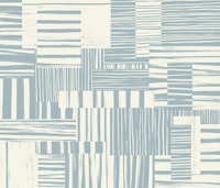 Warm Cream and Blue Grey Brushstroke Abstract papel pintado