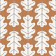 Oak Leaf Pattern Boho Brown