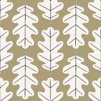 Oak Leaf Pattern Moss Green tapetit