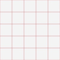 Medium Grid Pattern - White and Red tapete