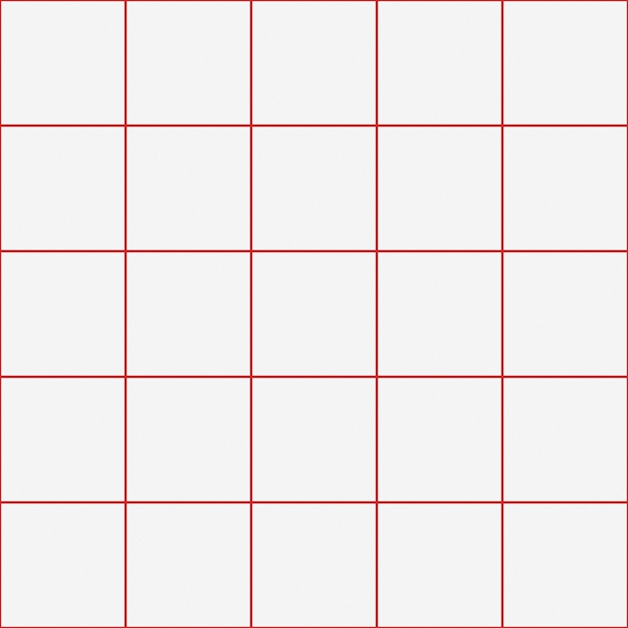 Medium Grid Pattern - White and Red | happywall.com