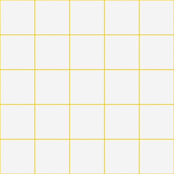 Medium Grid Pattern - White and Yellow