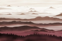 Red Horizons papiers peint