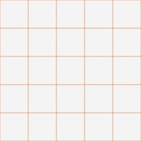 Medium Grid Pattern - White and Orange tapete