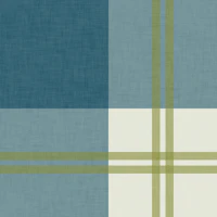 Timeless Plaid - Denim Blue tapete