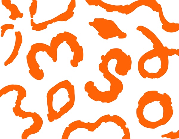 Vibrant Orange Curves