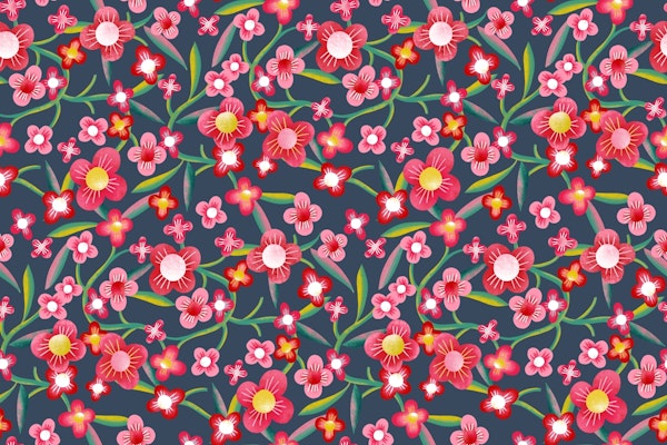 Cherry blossoms variety dark blue