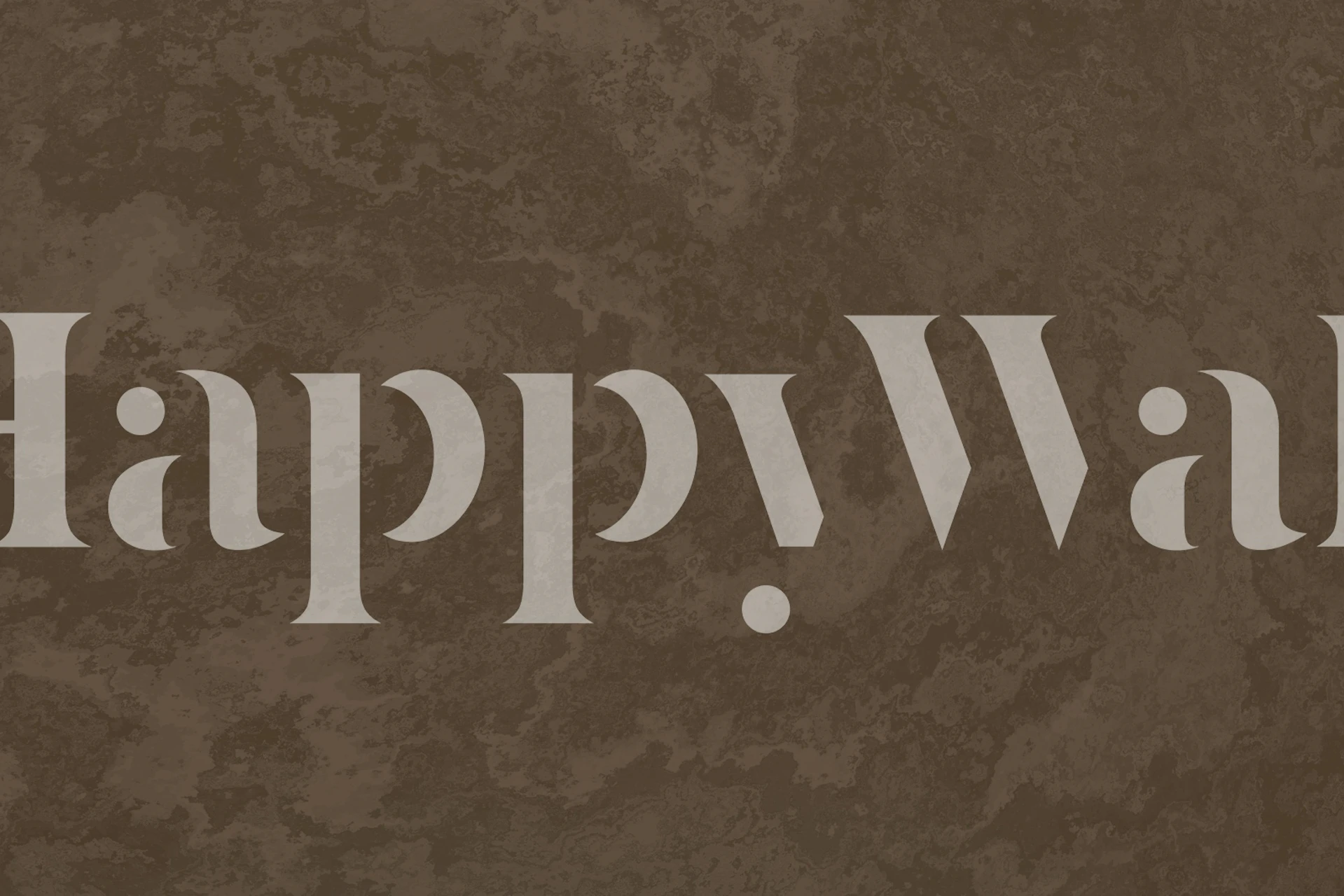 Chocolate Brown Concrete Texture Tapete in einem Raum