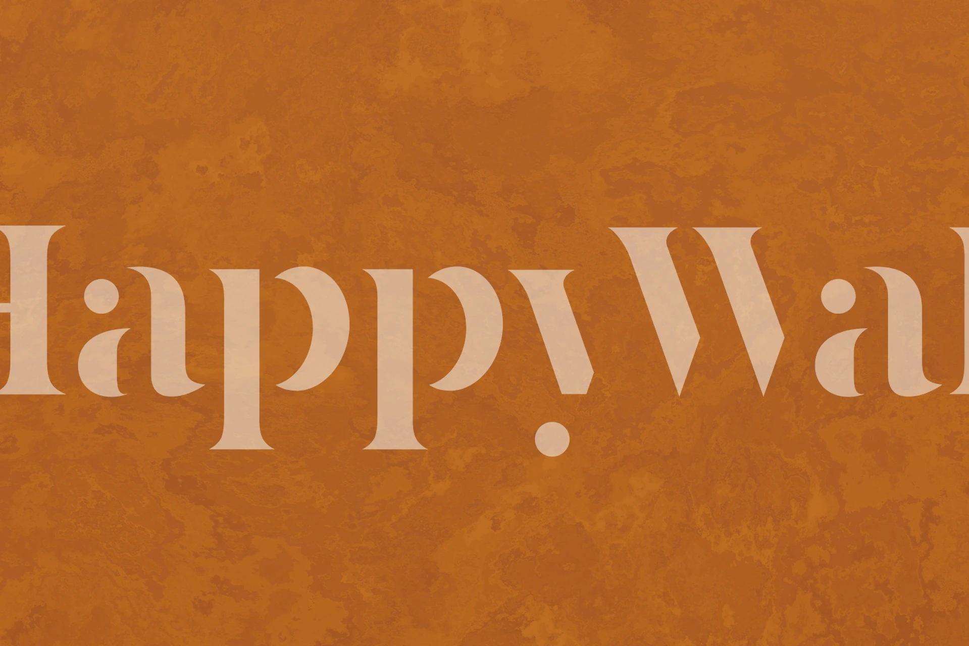 Warm caramel concrete texture wallpaper in a room