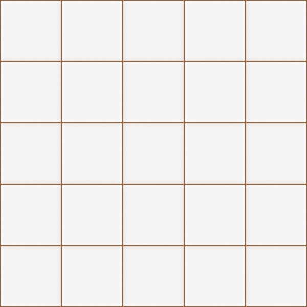 Medium Grid Pattern - White and Brown