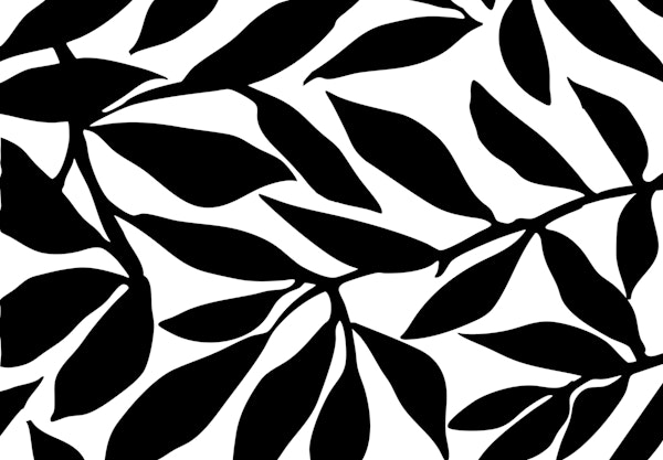 Bold Botanical Leaf Silhouette