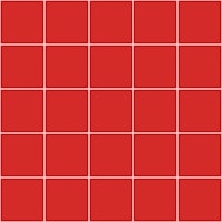 Medium Grid Pattern - Red and White papel pintado