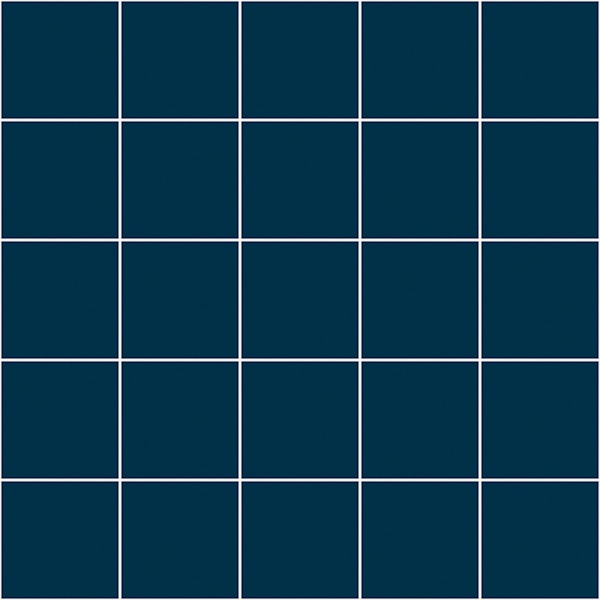 Medium Grid Pattern - Deep Blue and White