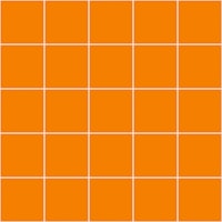 Medium Grid Pattern - Orange and White papel pintado