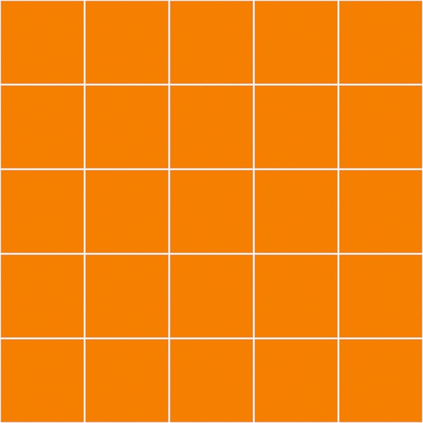Medium Grid Pattern - Orange and White