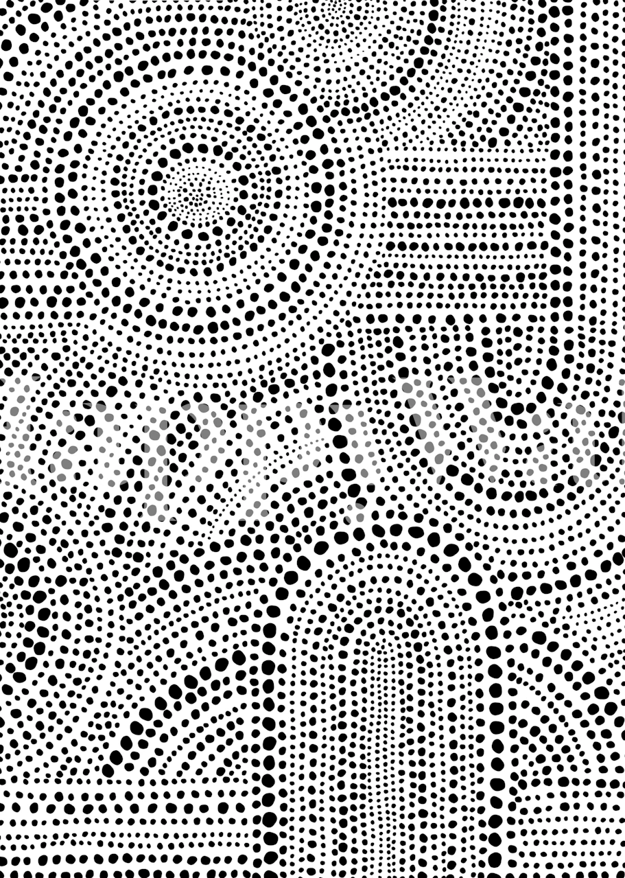 Papel de parede Tribal Art em um ambiente de quarto