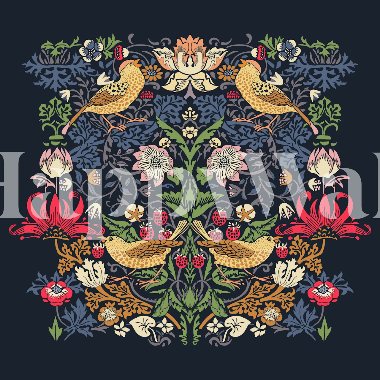 Tapeta Strawberry Robber v pokoji