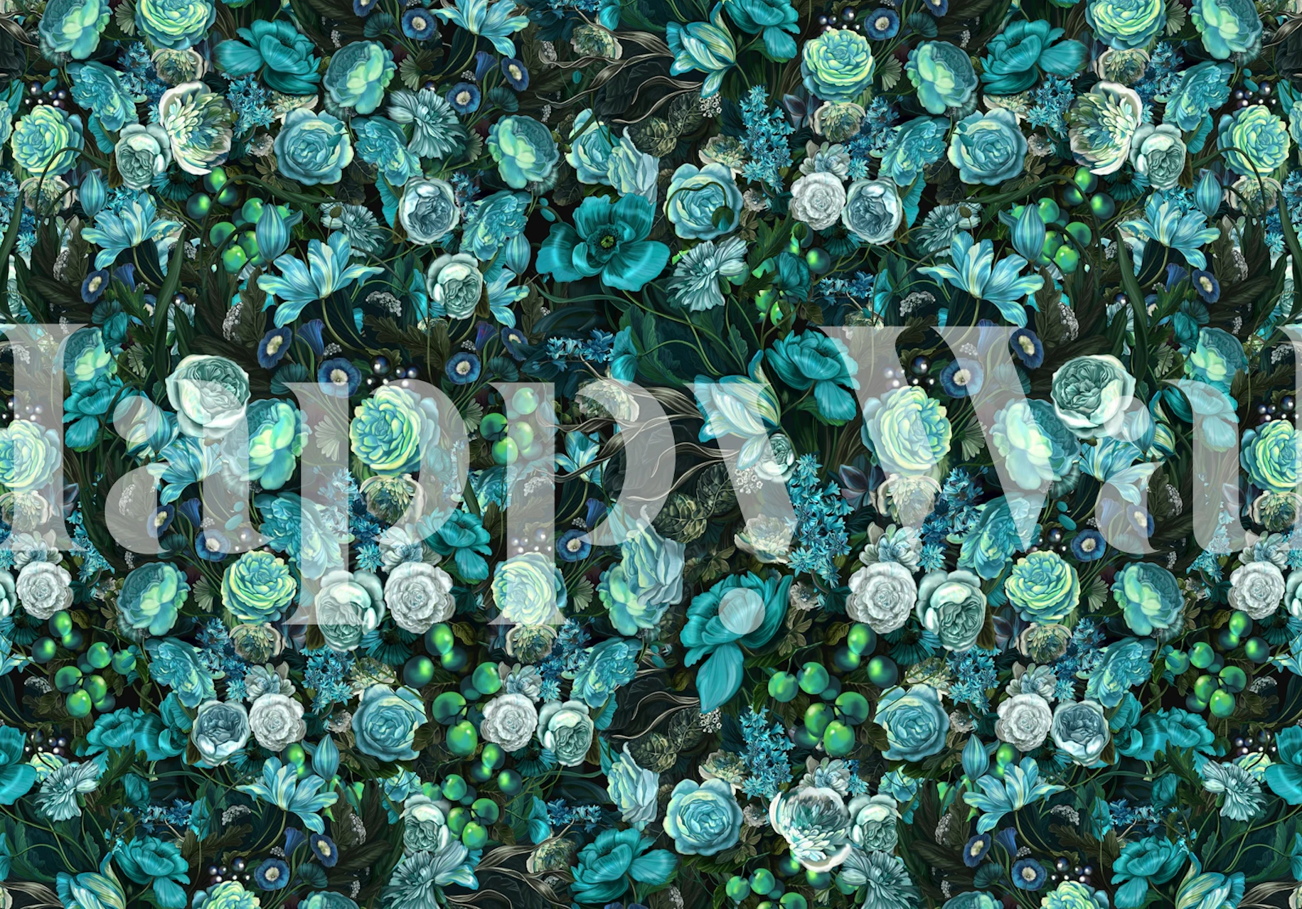 Design della carta da parati Magic Underwater Garden