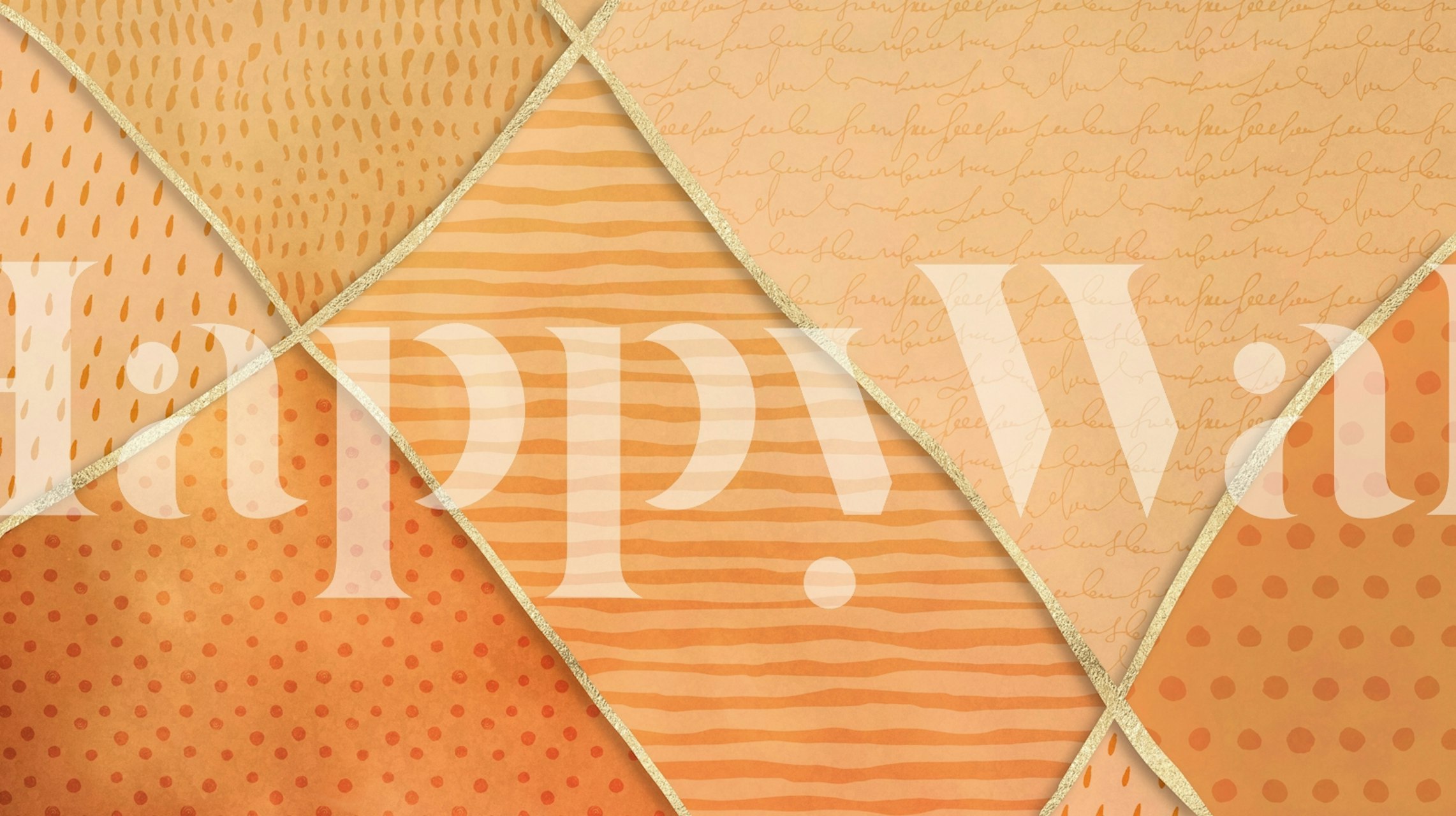 Papel pintado Warm Amber Earthy Delight en una habitación