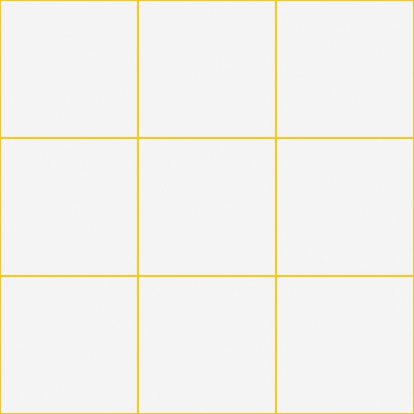 Large Grid Pattern - White and Yellow