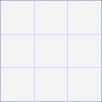 Large Grid Pattern - White and Cobalt Blue tapete