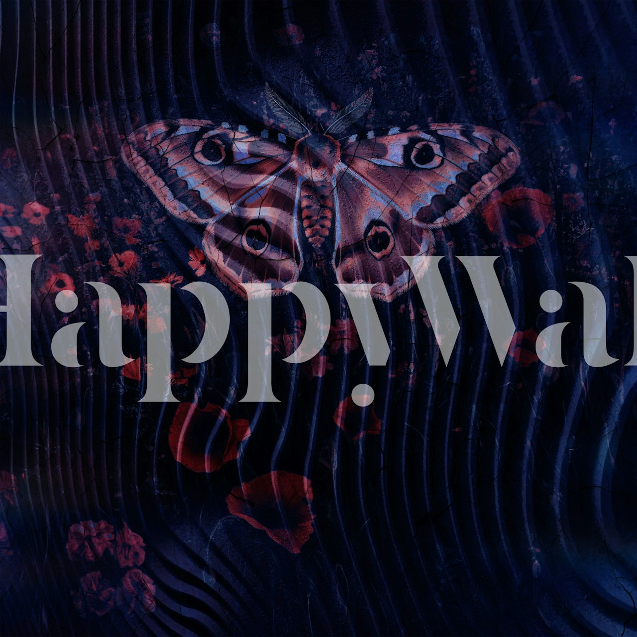 Tapeta Nocturnal Moth Symphony w pokoju